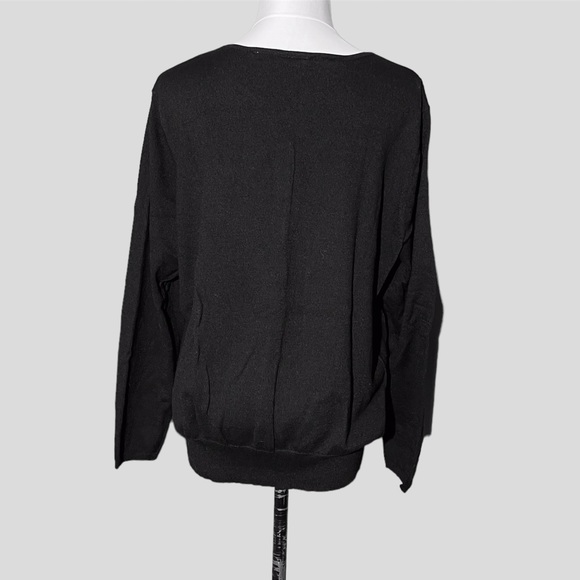 Emma James by Liz Claiborne Black cardigan- Size 1X - Picture 2 of 11